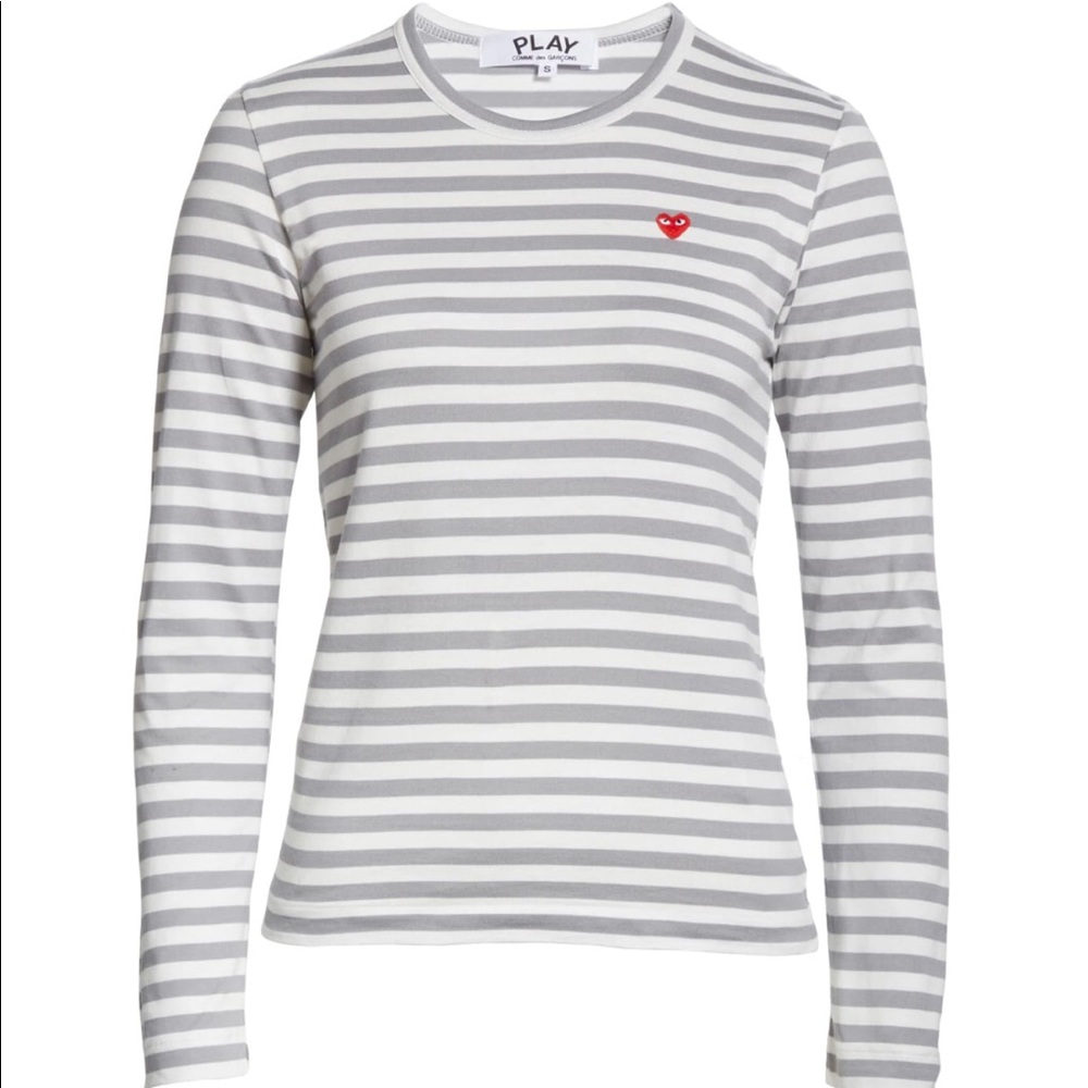 Stripe Cotton Tee - Comme Des Garsons PLAY